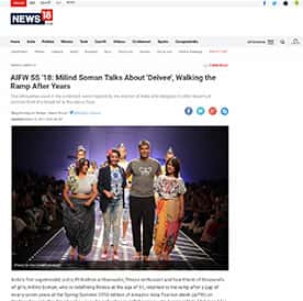Top Indian Fashion Designer Nida Mahmood featured in News-18 for DEIVEE